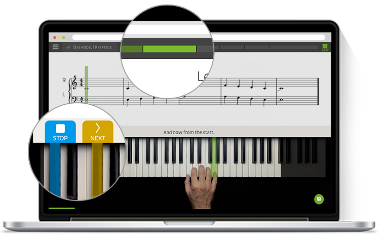 Skoove interface
