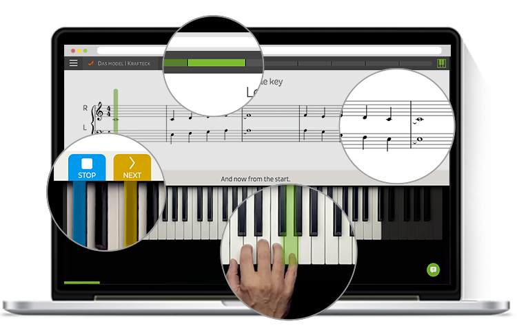 Skoove interface